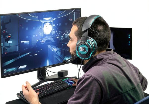 JBL Quantum One Gaming Headset RGB DTS Headphone X v2.0-12