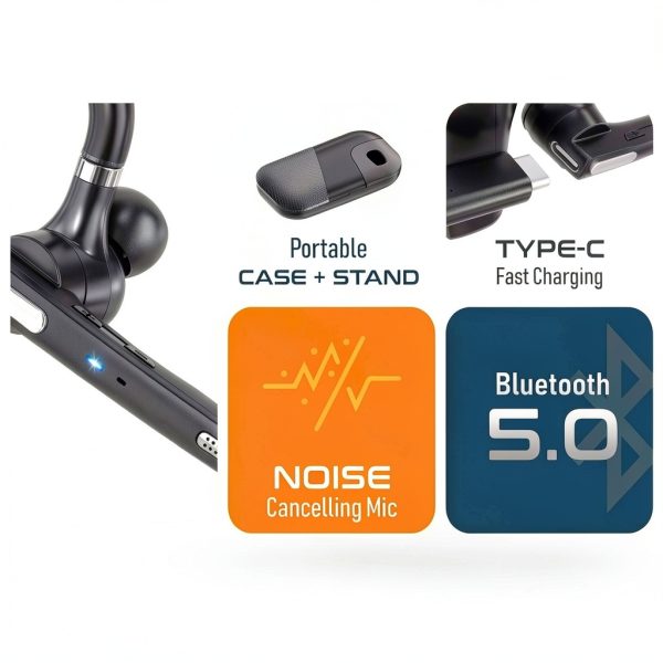 Delton 90X Wireless Bluetooth Earpiece Noise Cancelling-3
