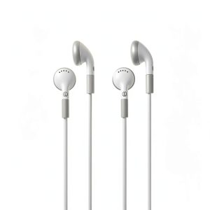 HamiltonBuhl Earbuds White In Line Microphone Control-0