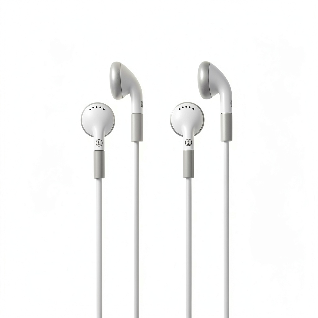 HamiltonBuhl white earbuds with in-line controls