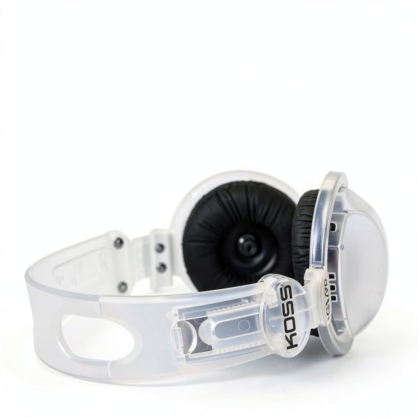 Koss CL20i Wired On Ear Headphones Clear Retro Mic Remote-3