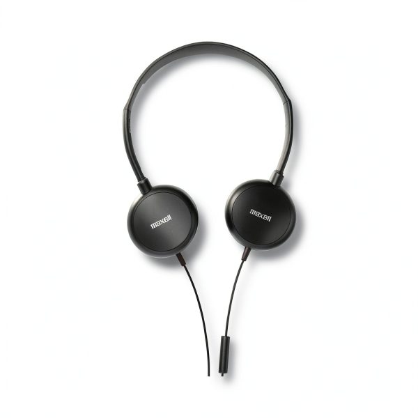 Maxell HP200 Headphone with Microphone Swivel Earpiece-3