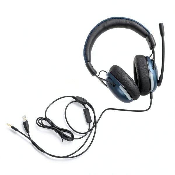 RadioShack Gaming Headphones 40mm Drivers Microphone Black-1