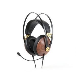 Meze 99 Classics Headphones Boom Mic Walnut Silver Gold-0
