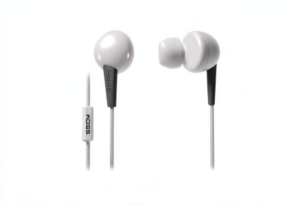 KOSS KEB6IW Wired In Ear Earbuds Microphone White-0