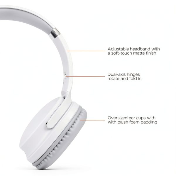 HyperGear Flip 2 in 1 Bluetooth Headphones Speaker White-3
