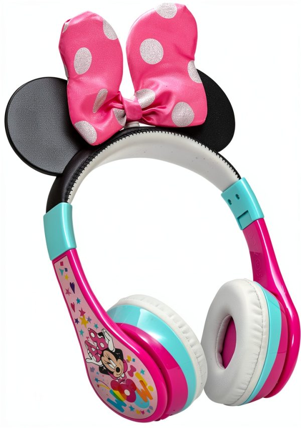 eKids Minnie Mouse Wireless Headphones for Kids Pink-0