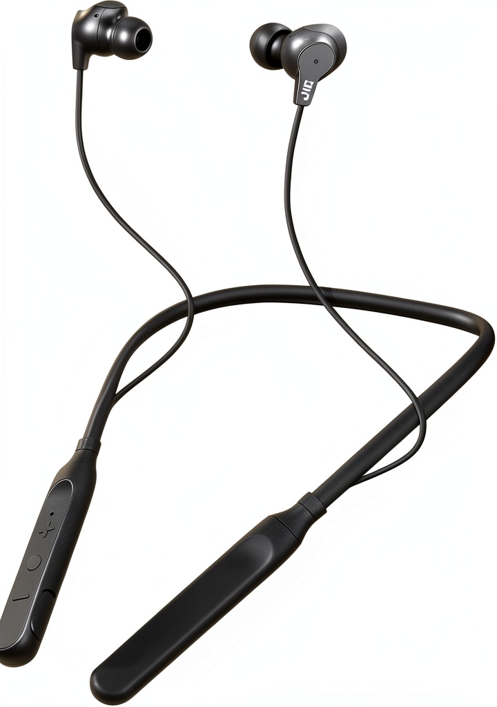 JVC Neckband Air Cushion Headphones in use during a workout