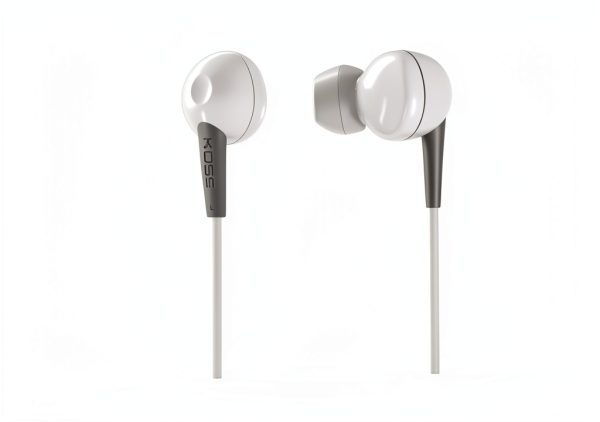 KOSS KEB6IW Wired In Ear Earbuds Microphone White-4