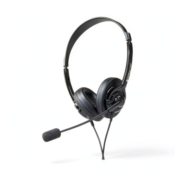 Spracht ZUM350B Wired On Ear Headphones Black 40mm Drivers-0