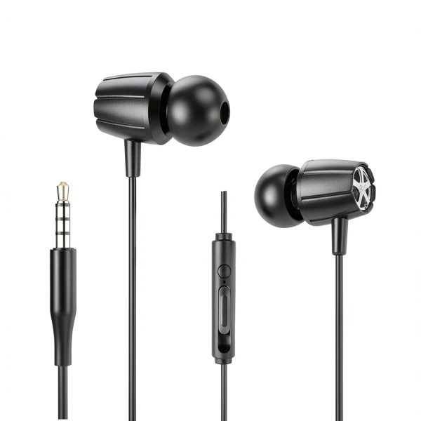 Xyst 3.5mm Earbuds with Microphone Ergonomic Design-0