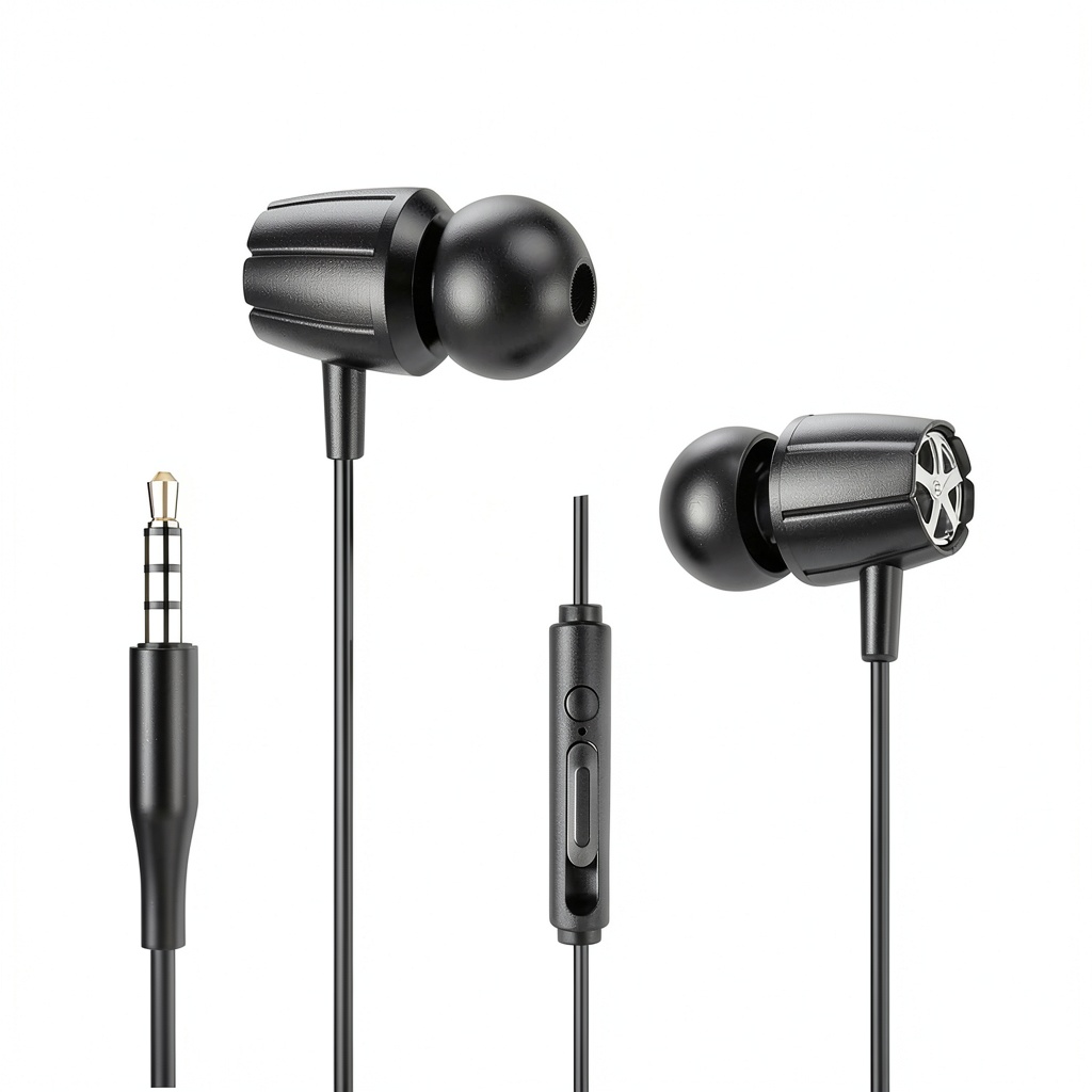 Xyst earbuds in use with a smartphone