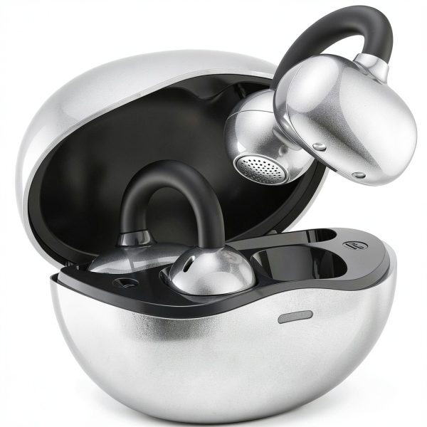 TOZO Open Ear Clip Earbuds 24H Playtime Waterproof Black-0