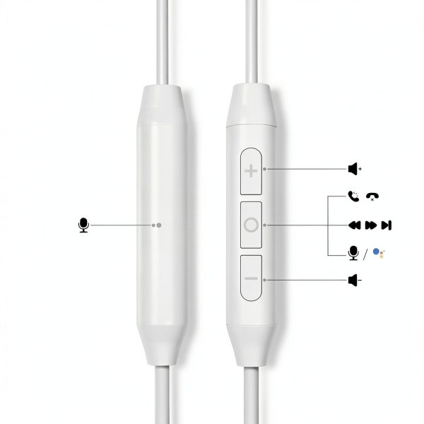 Avantree C171 USB C Wired Earbuds Microphone Volume Controls-3