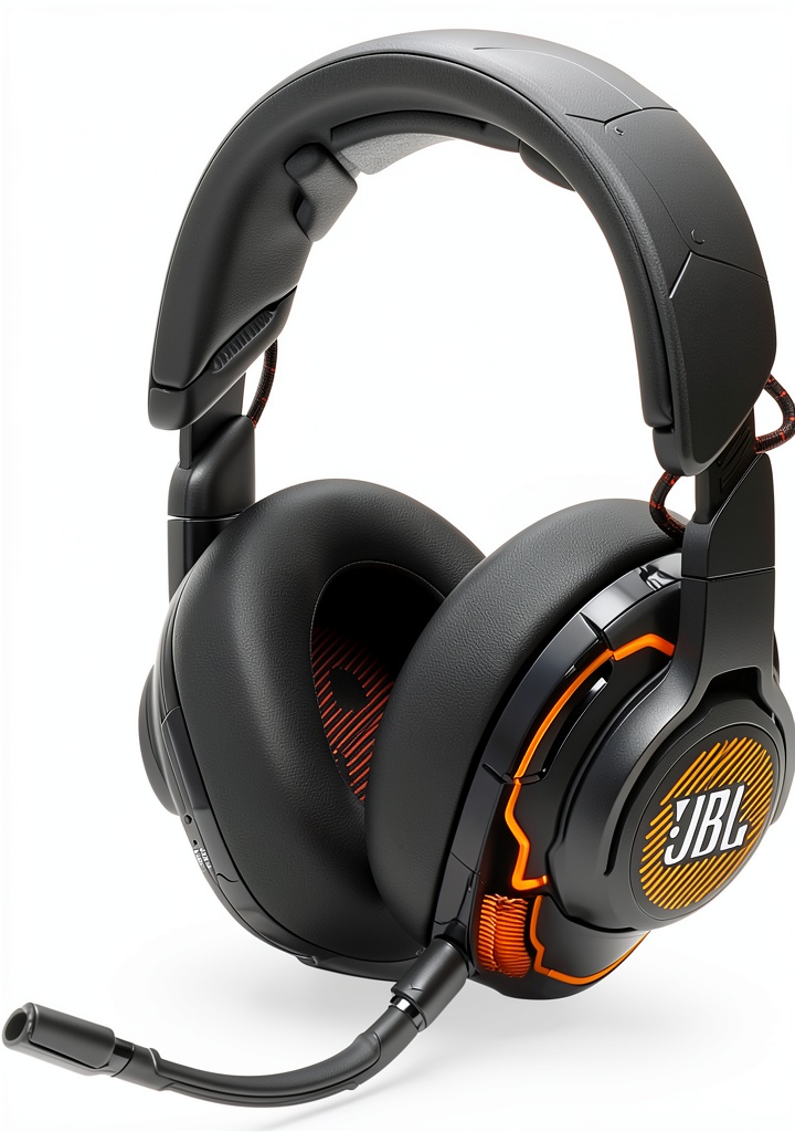 JBL Quantum One headset showcasing RGB lighting and ergonomic design