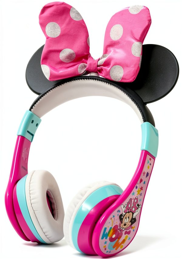 eKids Minnie Mouse Wireless Headphones for Kids Pink-1