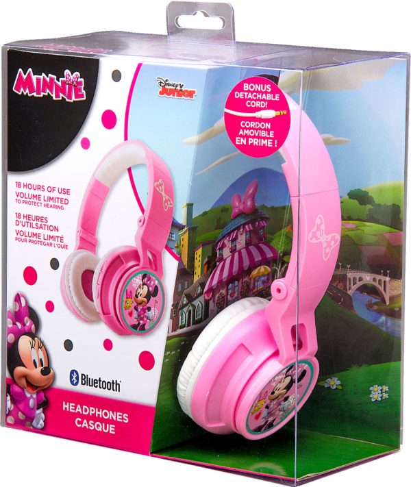eKids Minnie Mouse Wireless Headphones for Kids Pink-8
