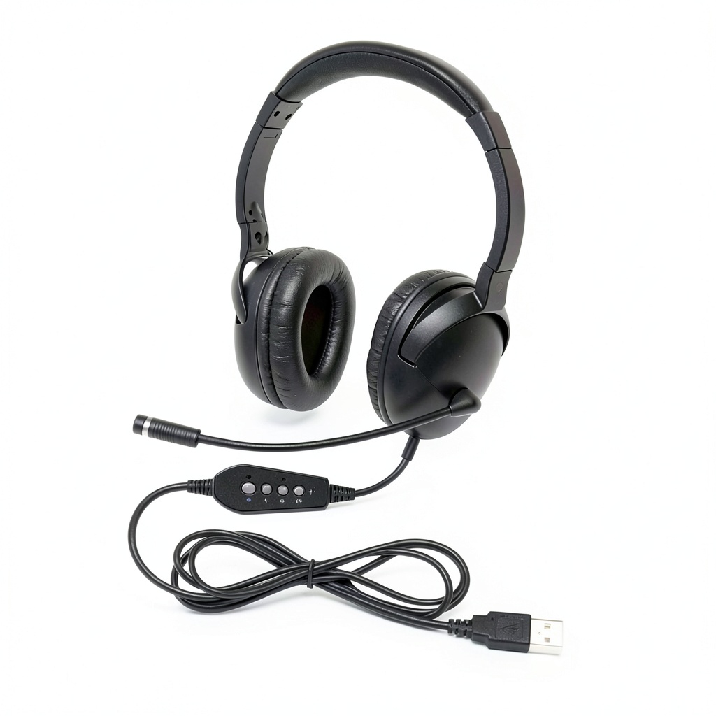 Califone NeoTech Plus Headphone with microphone swung up