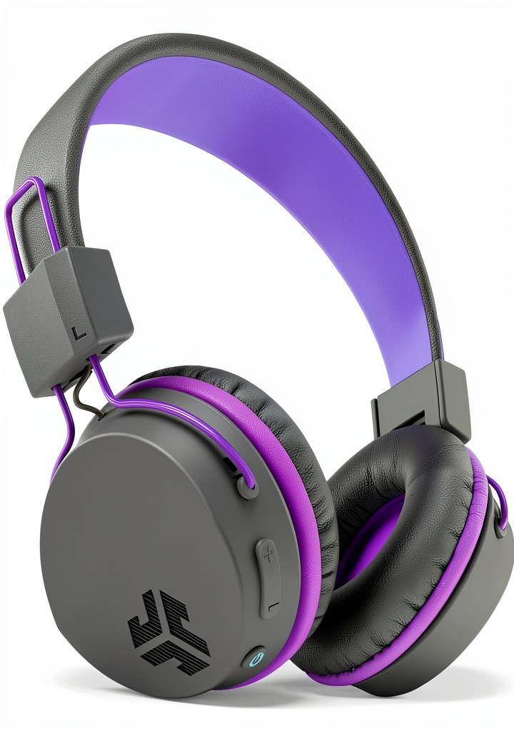 JLab JBuddies Studio headphones in use by a child listening to music