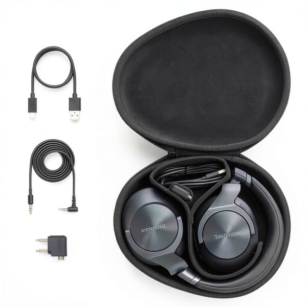 Technics Wireless Noise Cancelling Over Ear Headphones Black-9