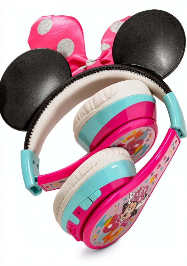 eKids Minnie Mouse Wireless Headphones for Kids Pink-5
