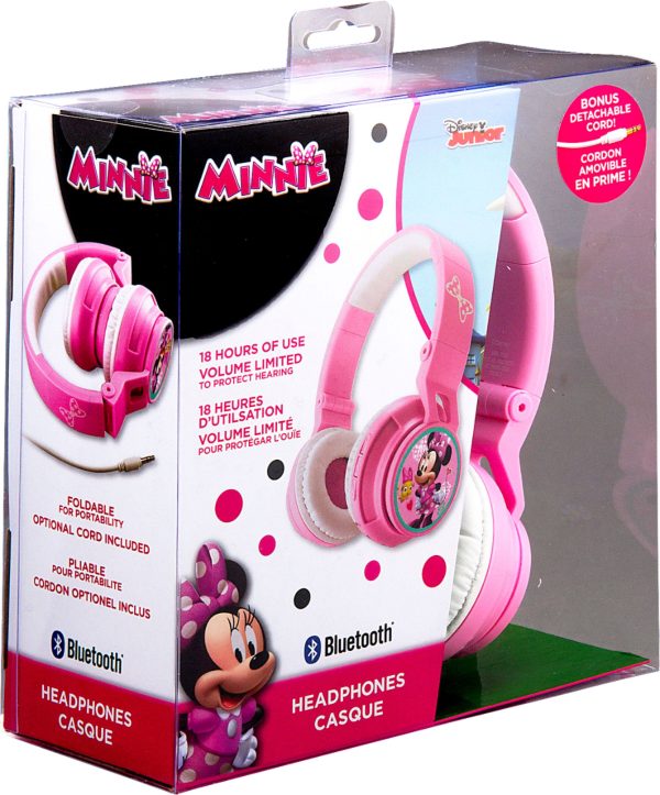 eKids Minnie Mouse Wireless Headphones for Kids Pink-7