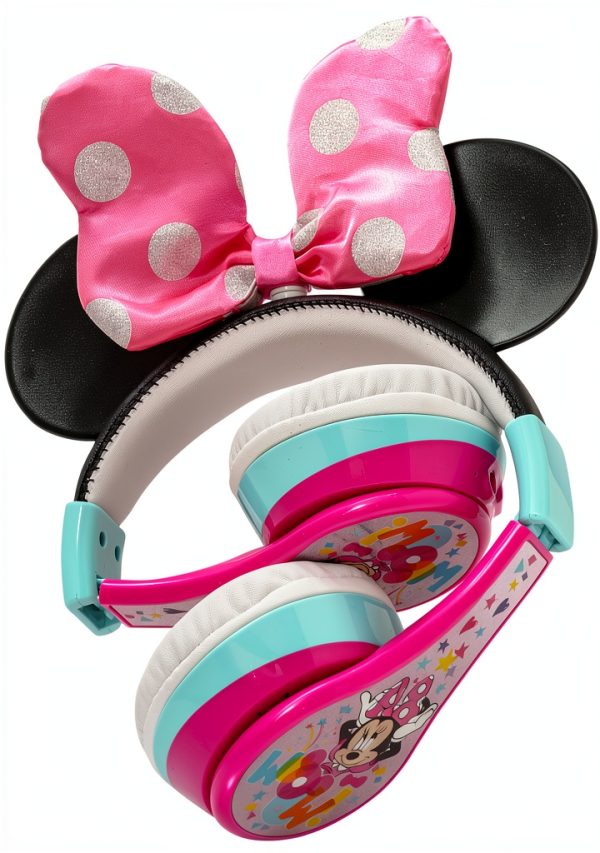 eKids Minnie Mouse Wireless Headphones for Kids Pink-6