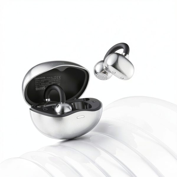 TOZO Open Ear Clip Earbuds 24H Playtime Waterproof Black-7