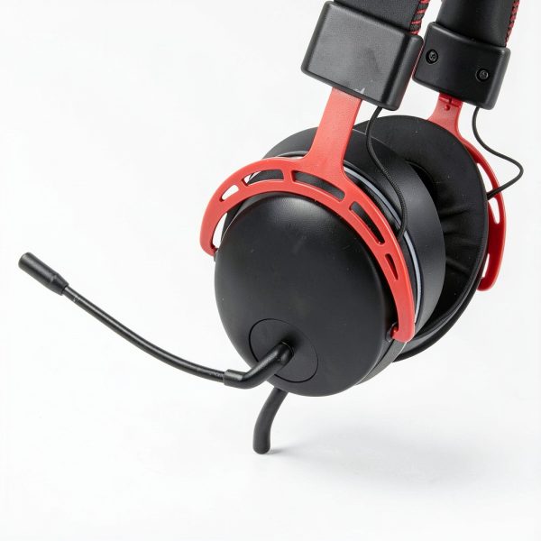 RadioShack Gaming Headphones 7.1 USB 50mm Drivers Black Red-4