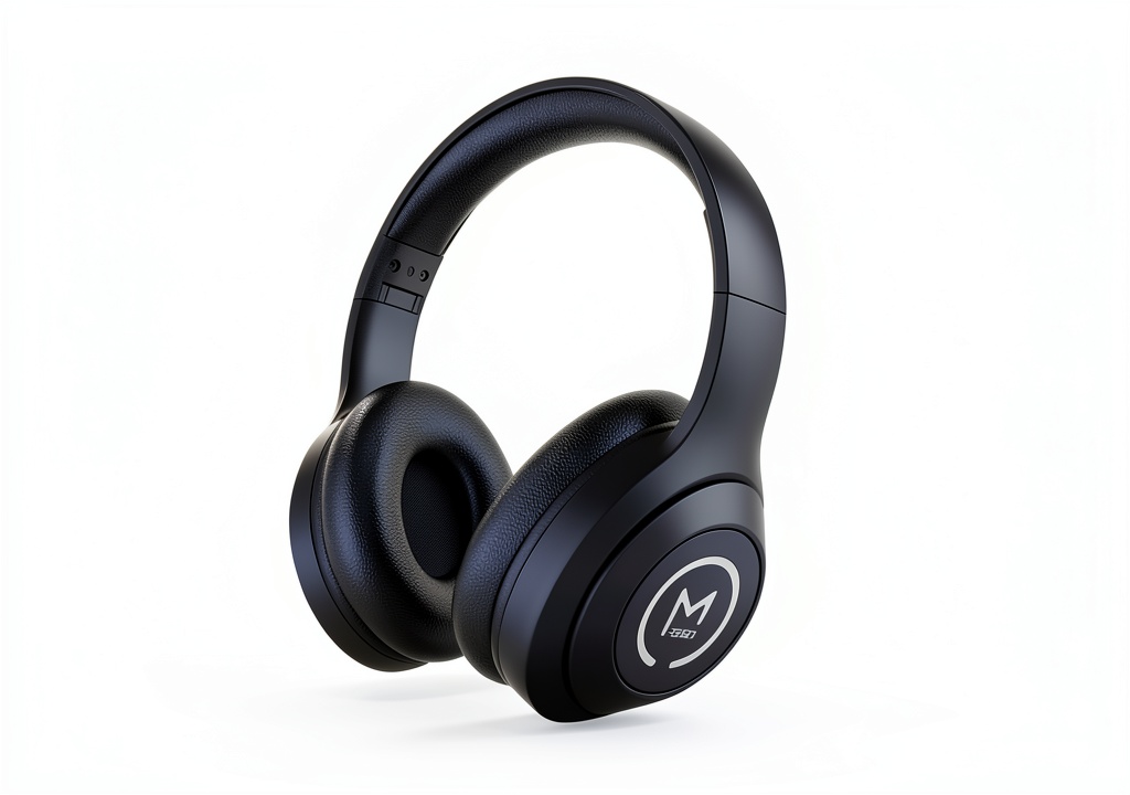 Morpheus 360 Comfort Plus Wireless Headphones in blue color on a desk