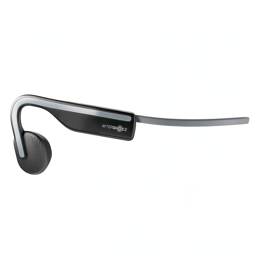 AfterShokz OpenMove headphones worn during a run