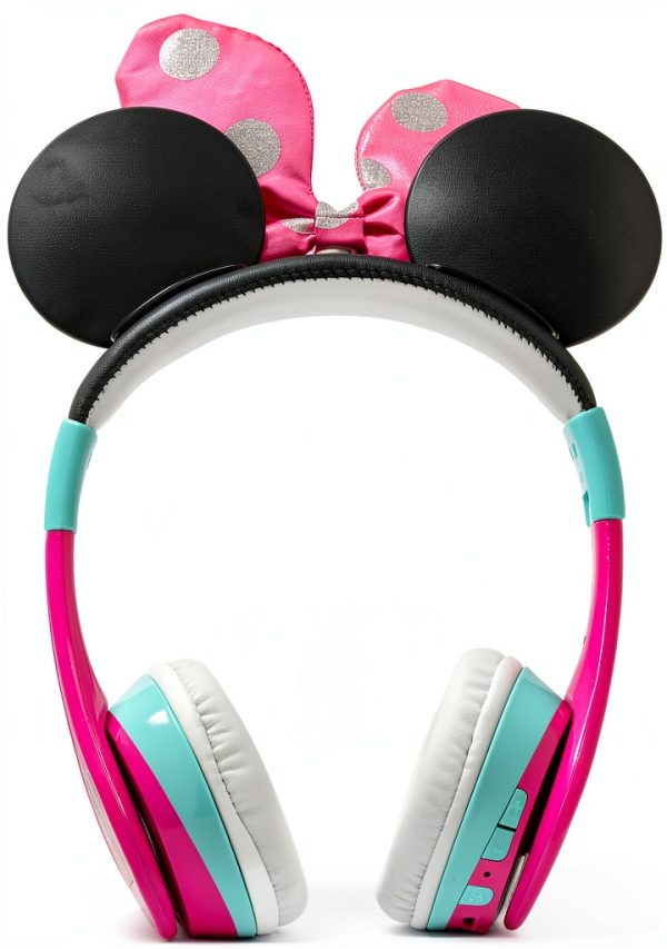 eKids Minnie Mouse Wireless Headphones for Kids Pink-4