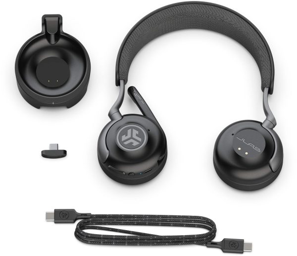JLab Epic Work ANC Wireless Headset Graphite Noise Control-4