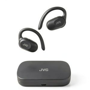 JVC Open Ear Headphones HANP40TB Black Lightweight Open Ear Design-0