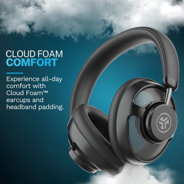 JLab JBuds Open Wireless Over-Ear Headphones Black with Dual Coaxial-5