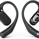 Shokz OpenFit Open-Ear Wireless Earbuds-Beige/Black, 28h Battery, IP54-0