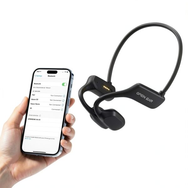 TOPVISION Air Conduction Headphones Bluetooth Sports Earbuds with Mic-1