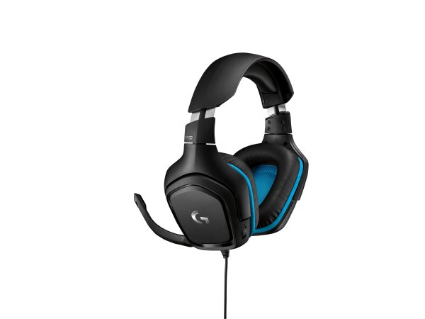 Logitech G432 Gaming Headset Black/Blue with 50 mm Drivers and DTS 2.0-9