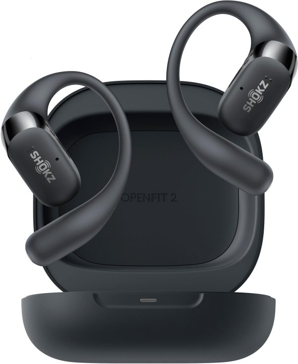 Shokz OpenFit 2 Open Ear Wireless Earbuds DualBoost Lightweight Black-15