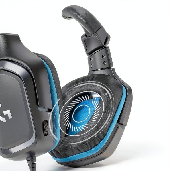 Logitech G432 Gaming Headset Black/Blue with 50 mm Drivers and DTS 2.0-3
