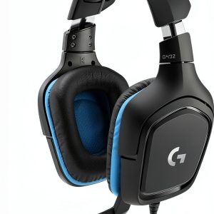 Logitech G432 Gaming Headset Black/Blue with 50 mm Drivers and DTS 2.0-0