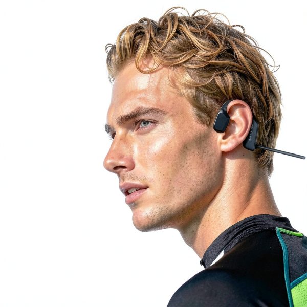 TOPVISION Air Conduction Headphones Bluetooth Sports Earbuds with Mic-3