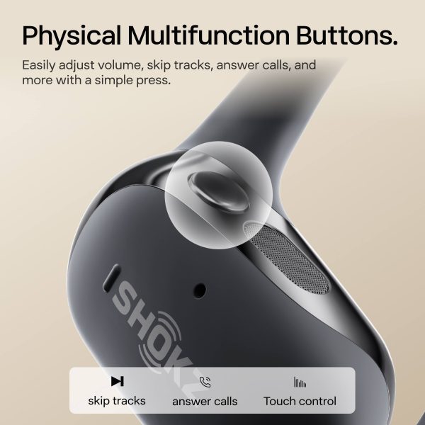 Shokz OpenFit 2 Open Ear Wireless Earbuds DualBoost Lightweight Black-8