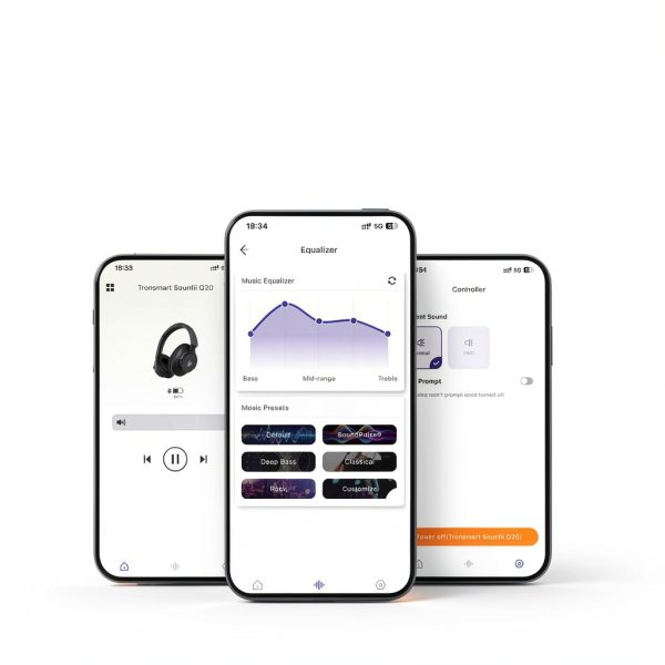 Tronsmart Q20 Active Noise Cancelling Over-Ear Headphones Black-8