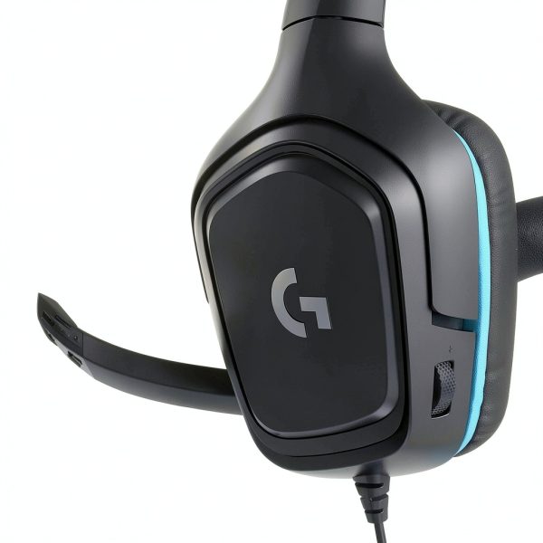 Logitech G432 Gaming Headset Black/Blue with 50 mm Drivers and DTS 2.0-7