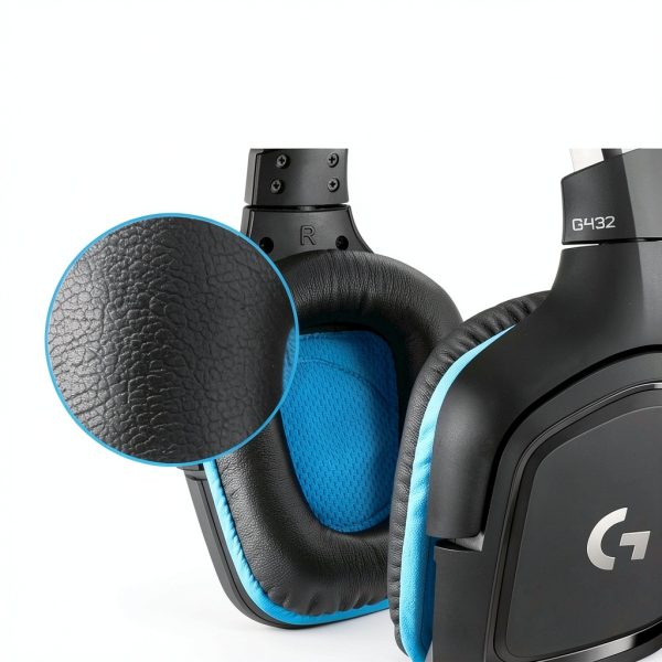 Logitech G432 Gaming Headset Black/Blue with 50 mm Drivers and DTS 2.0-4