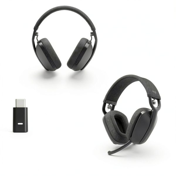 Logitech Zone Vibe Bluetooth Headphones Noise Canceling Mic Graphite-5