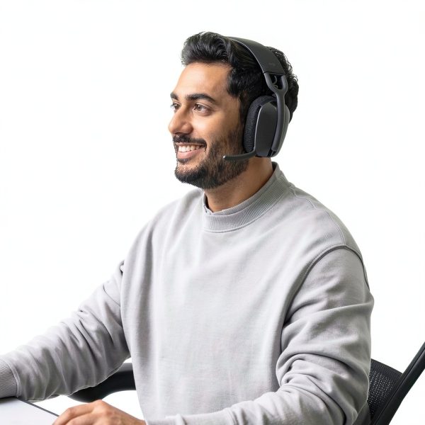 Logitech Zone Vibe Bluetooth Headphones Noise Canceling Mic Graphite-6